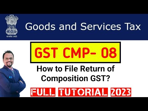 GST composition Return filing | GST CMP 08 Return filing | #GSTComposition scheme return filing 2023