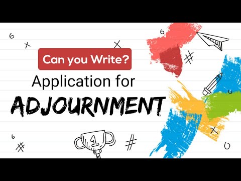 Can you Draft? || Adjournment Application || Format || Anurag Roy- Legal