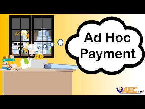 What is Ad Hoc Payment? | Word no 15 from AEC Handbook |