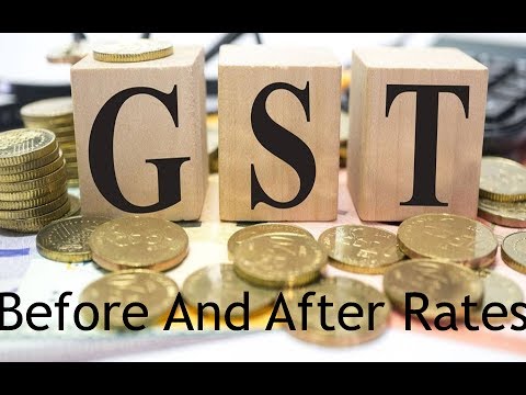 Gst Before And After Rates