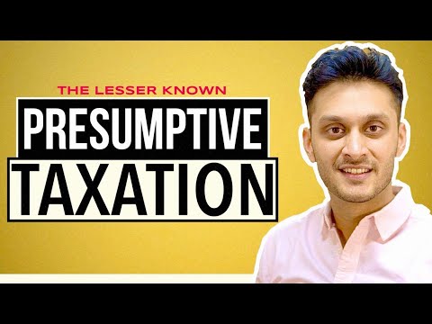 Presumptive Taxation Meaning || Presumptive Taxation in Income Tax || CA INTER TAX || Section 44 ||