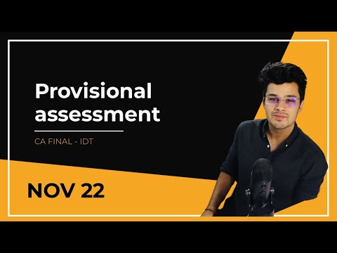 Provisional Assessment II Section-60 II IDTII  CA final II NOV 22 II Complete in 6 minutes